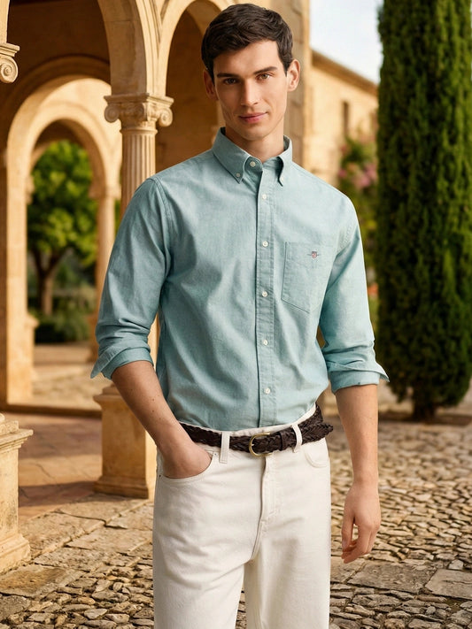 Gant Men Green Classic Oxford Shirt