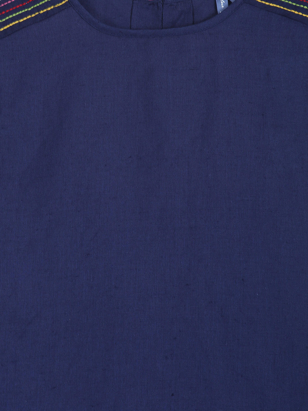 Blue Giraffe Girls Top