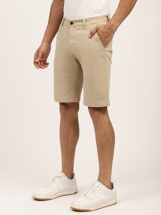 Lindbergh Men Sand Solid Regular Fit Shorts