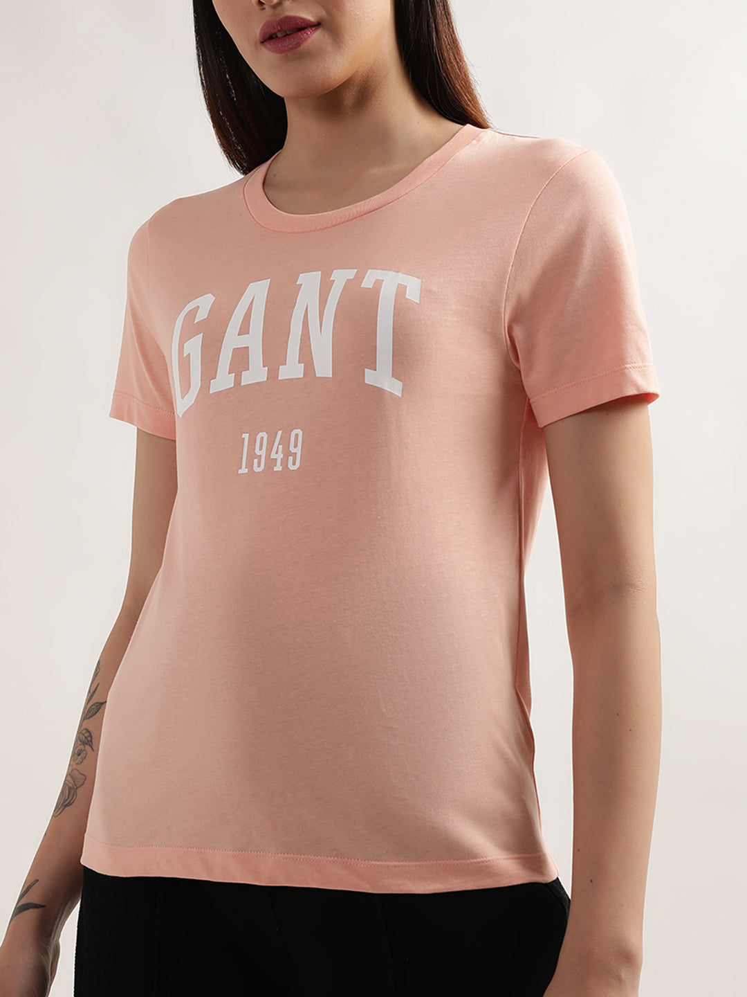 Gant Peach Preppy Logo Regular Fit T-Shirt