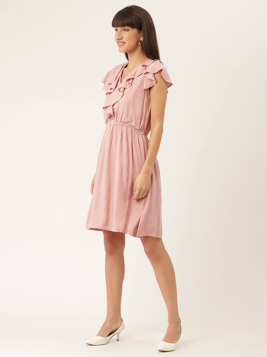 Elle Women V Neck Dress