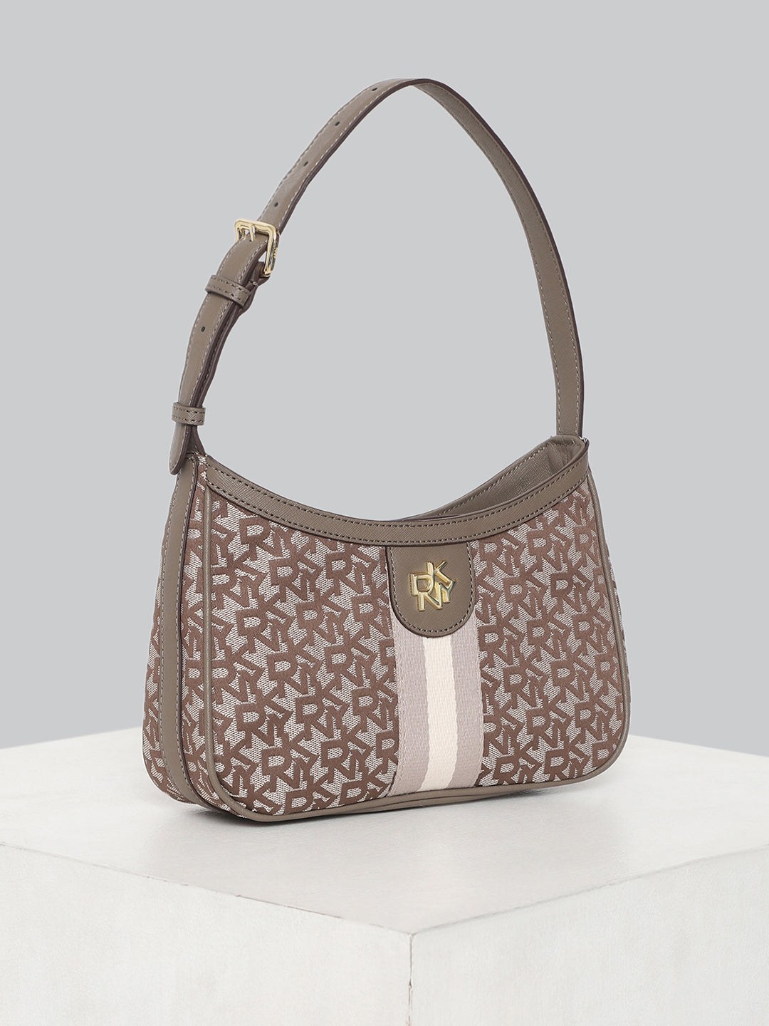 DKNY Women Brown Printed Crossbody