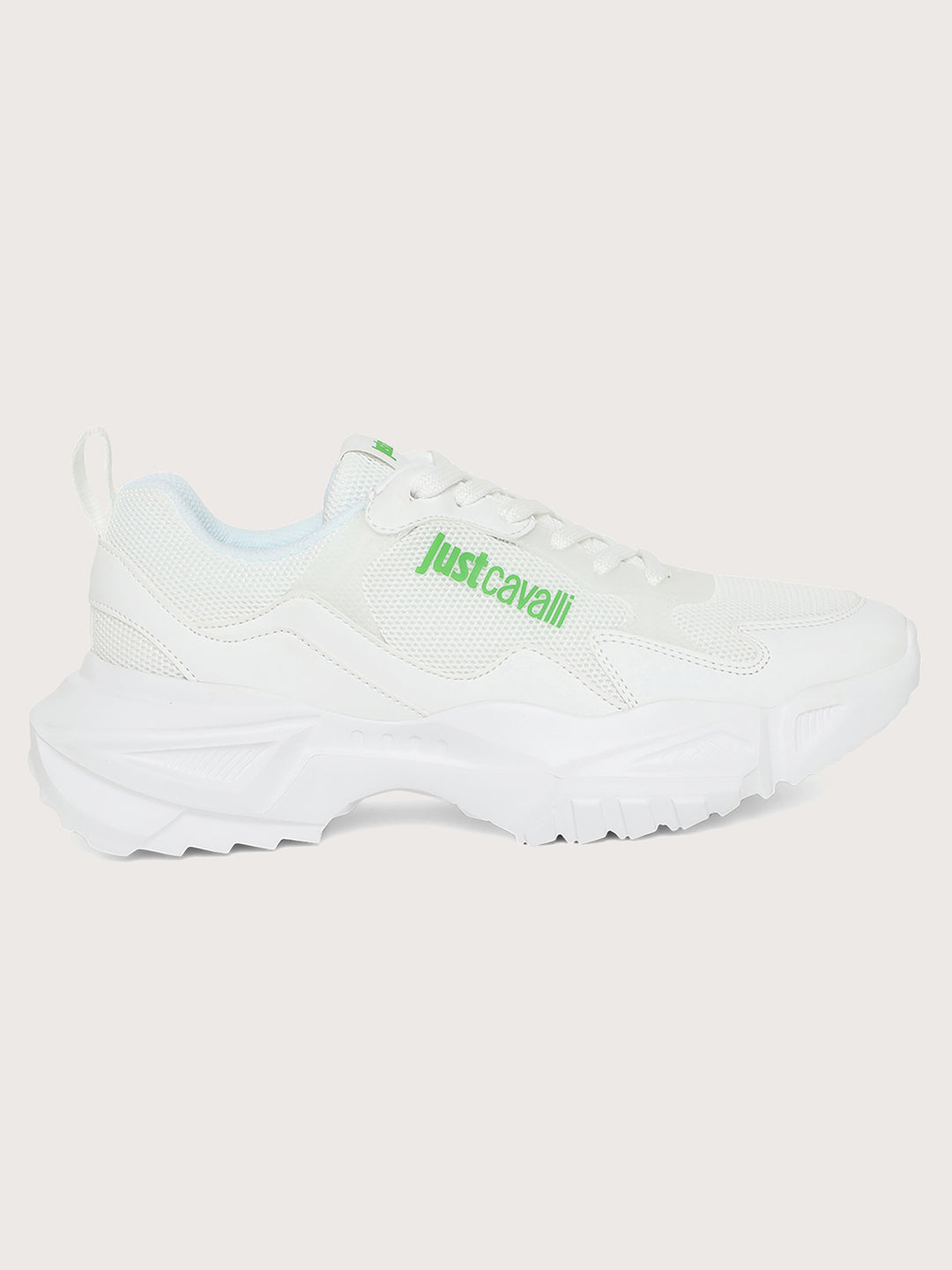 Just Cavalli Men White Sneakers