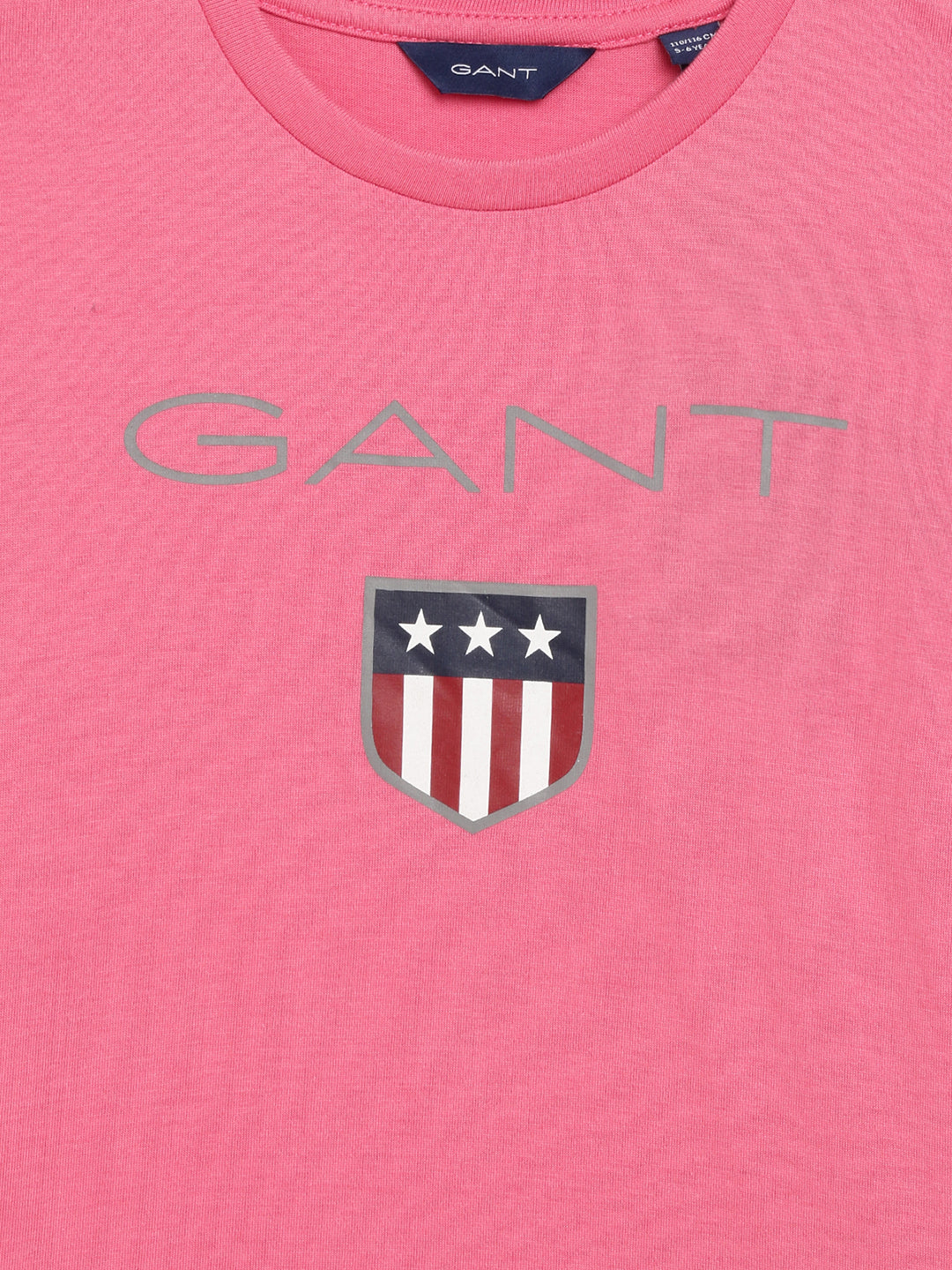 Gant Kids Pink Logo Regular Fit T-Shirt