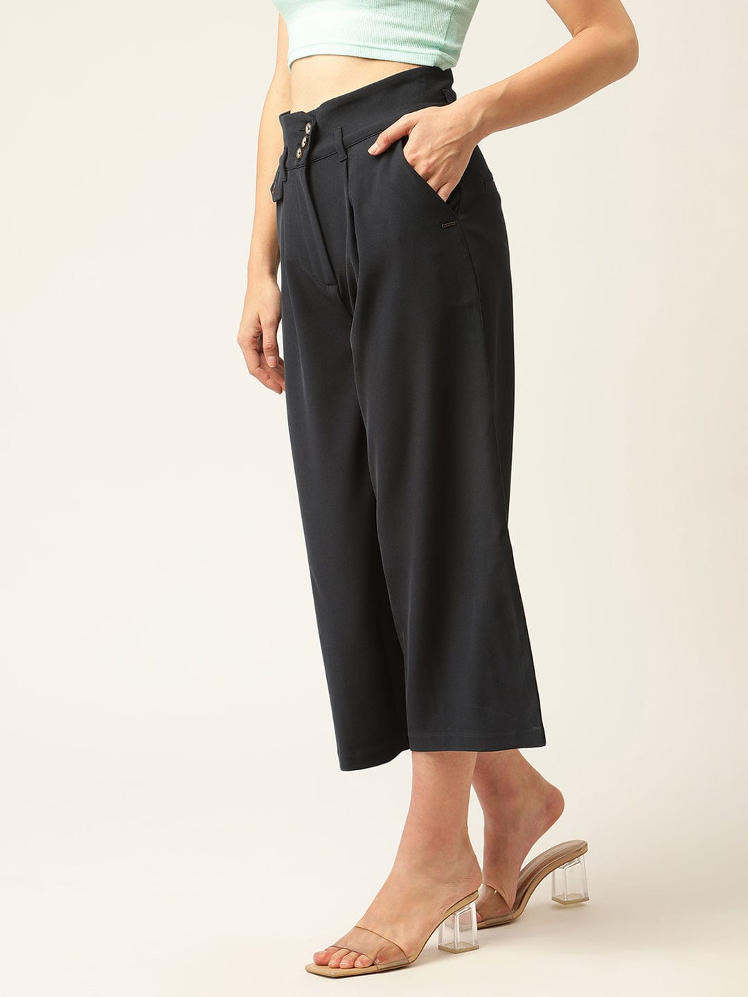 Elle Women Straight Fit Trouser