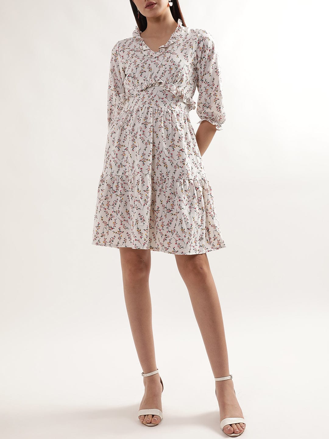 Elle Women White Dress