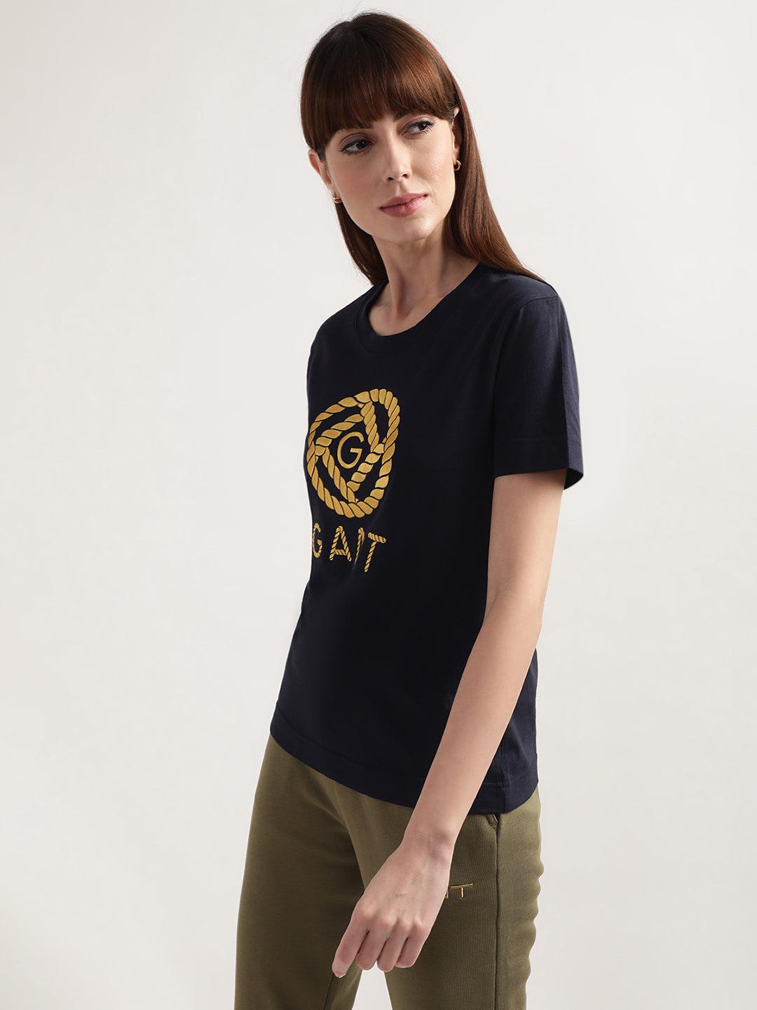 Gant Evening Blue Logo Regular Fit T-Shirt