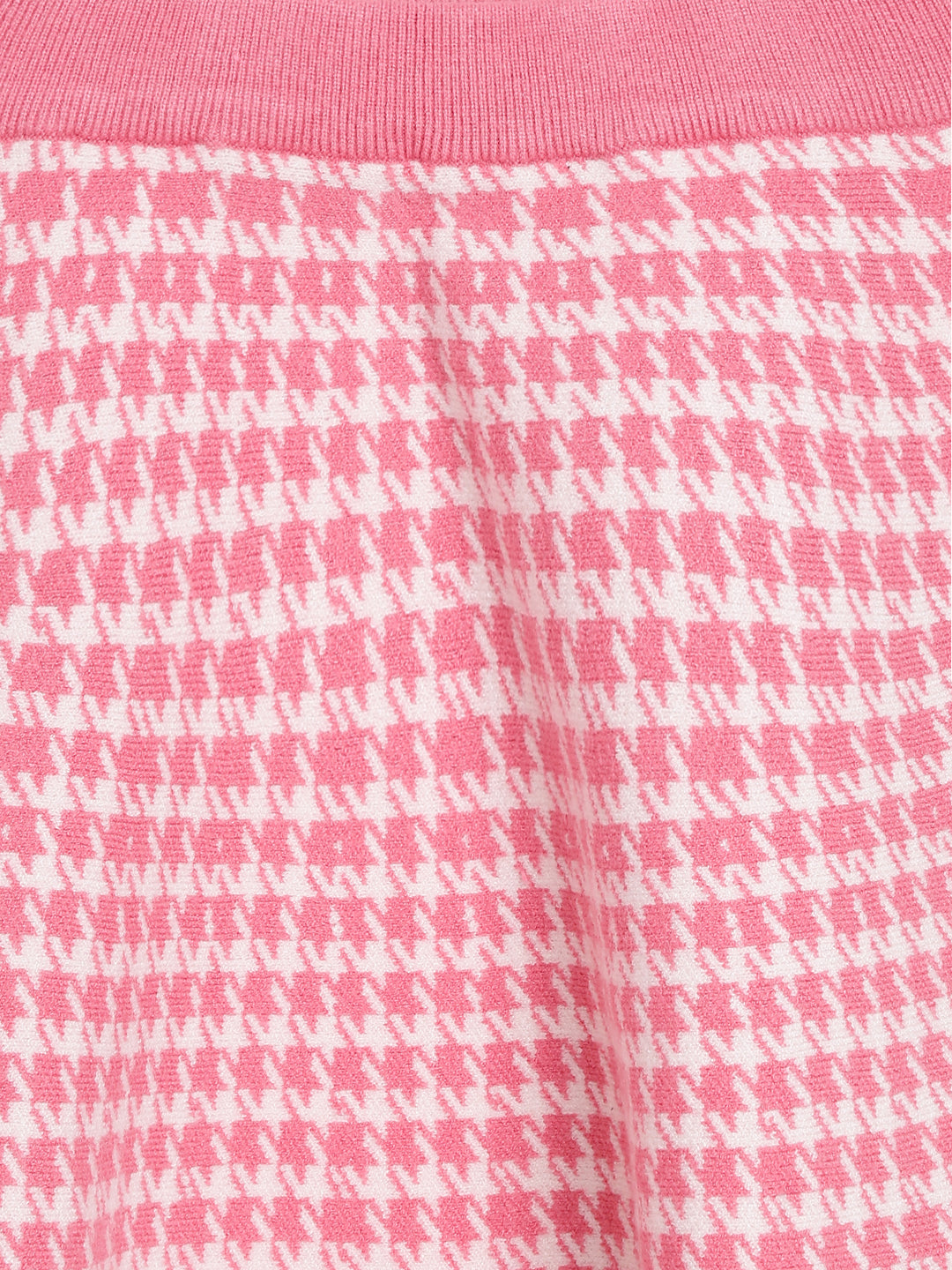 Elle Kids Girls Pink Self-Design Regular Fit Skirt