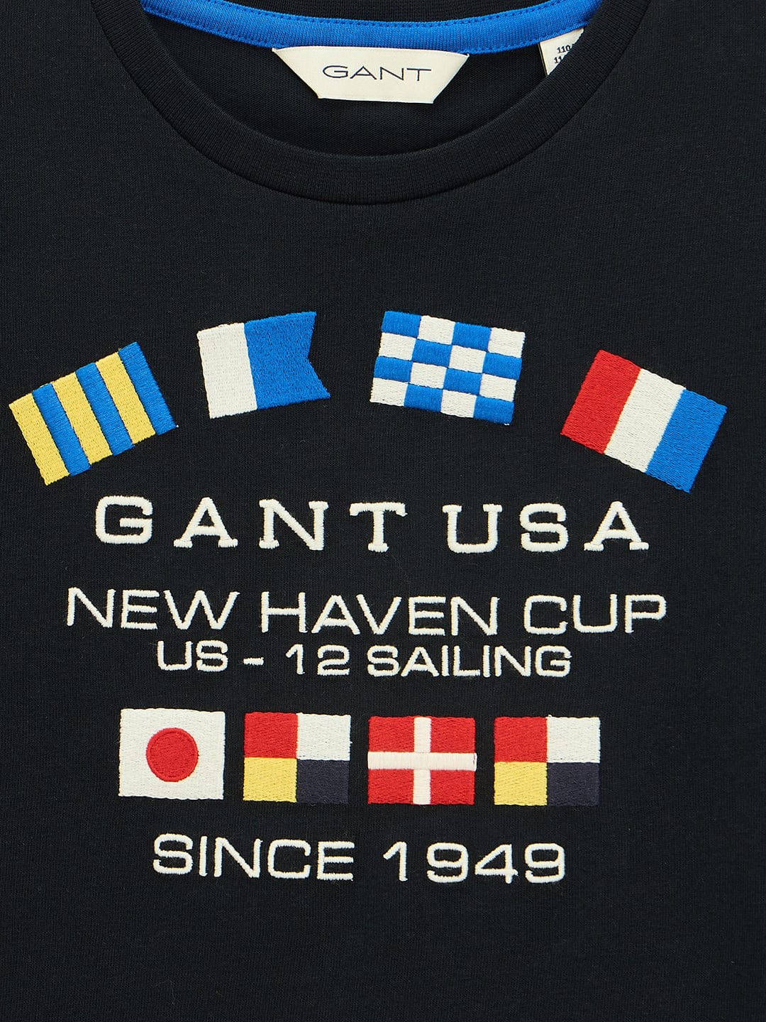 Gant Kids Black Regular Fit Tshirt