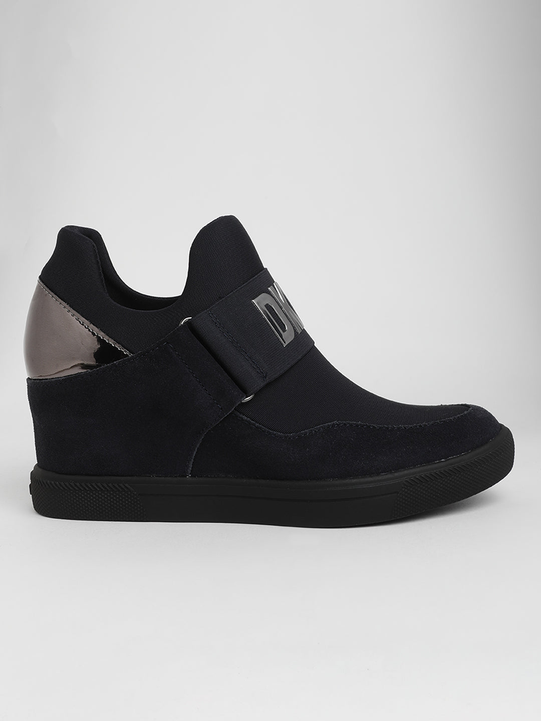 DKNY Cailin Leather and Suede Wedge Sneakers | Dillard's