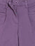 Elle Kids Girls Purple Solid Relaxed Fit Trouser