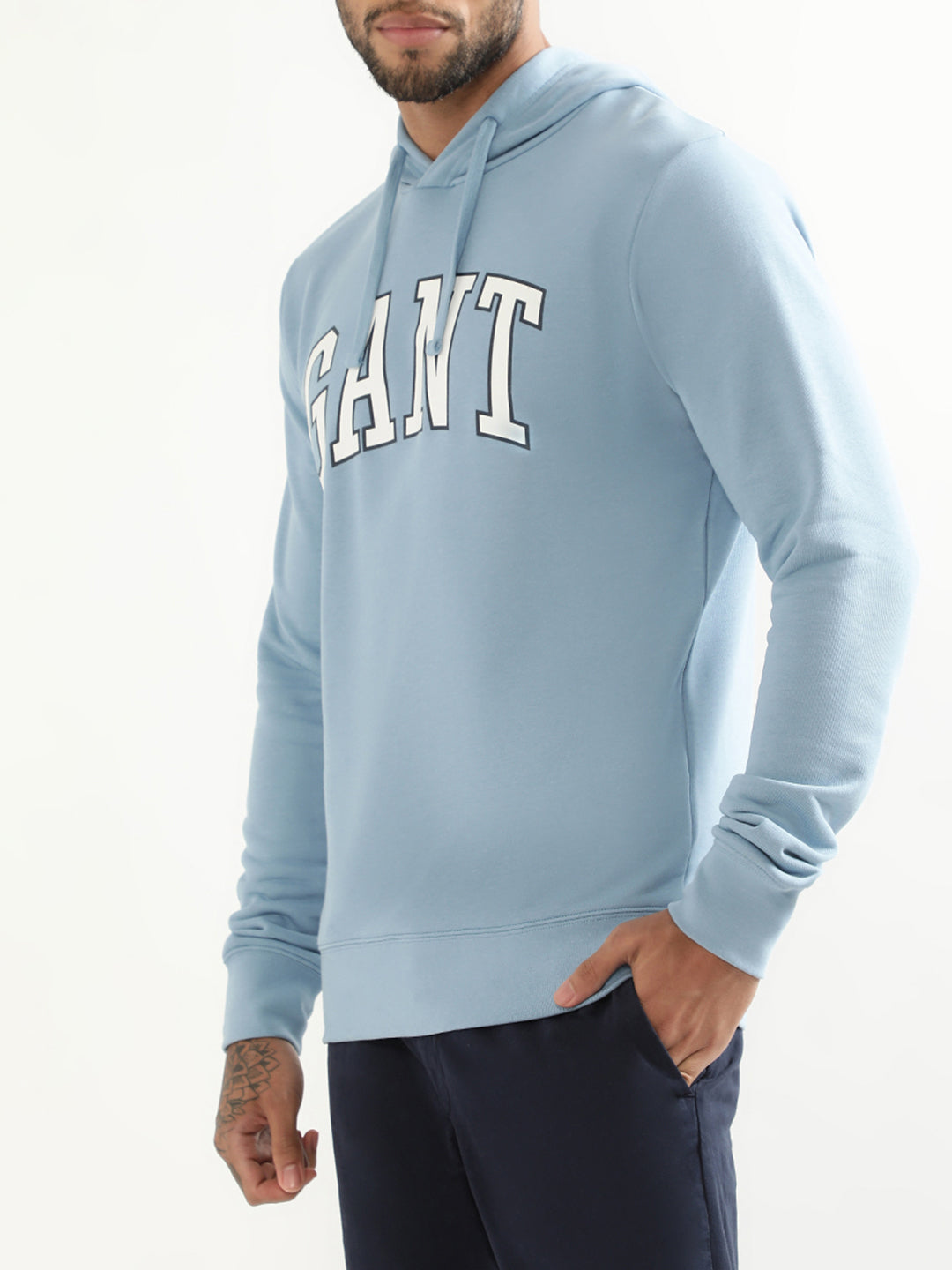 Gant Printed Md. Hooded Cotton Sweatshirt