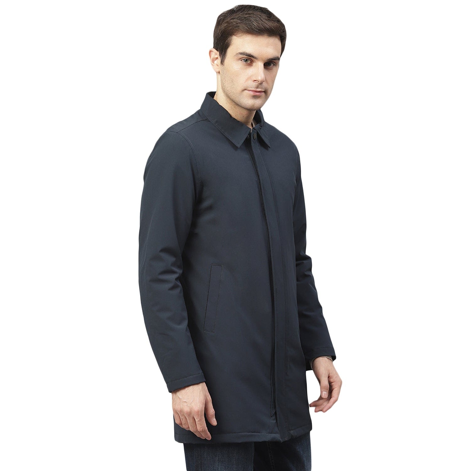 Lindbergh Men Collar Overcoat