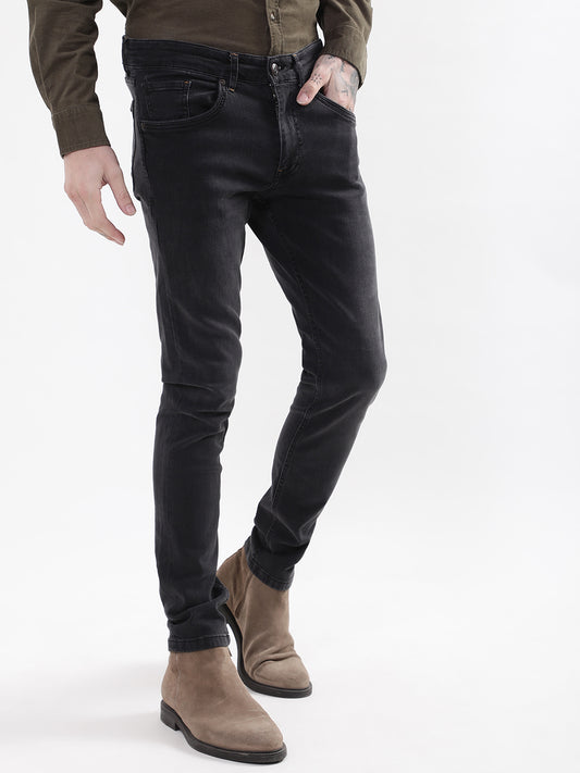 Matinique Men Black Solid Regular Fit Jeans