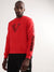 True Religion Men Red Solid Round Neck Sweatshirt