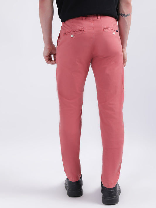 Gant Men Comfort Slim Fit Mid-Rise Trousers
