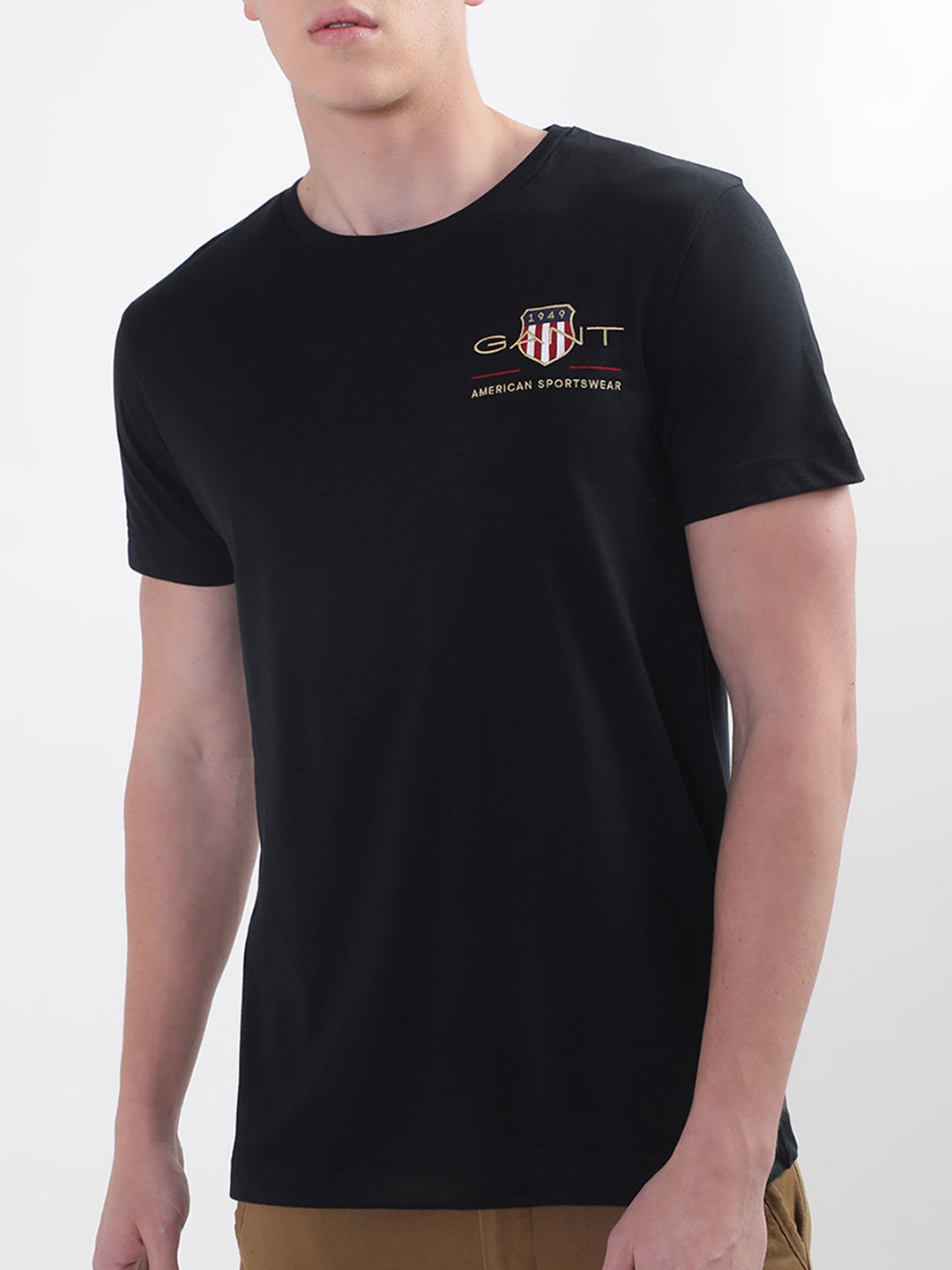 Gant Black Archive Shield Logo Regular Fit T-Shirt