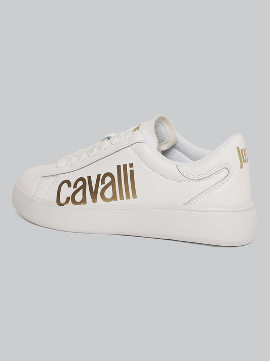Just Cavalli Women White Sneakers