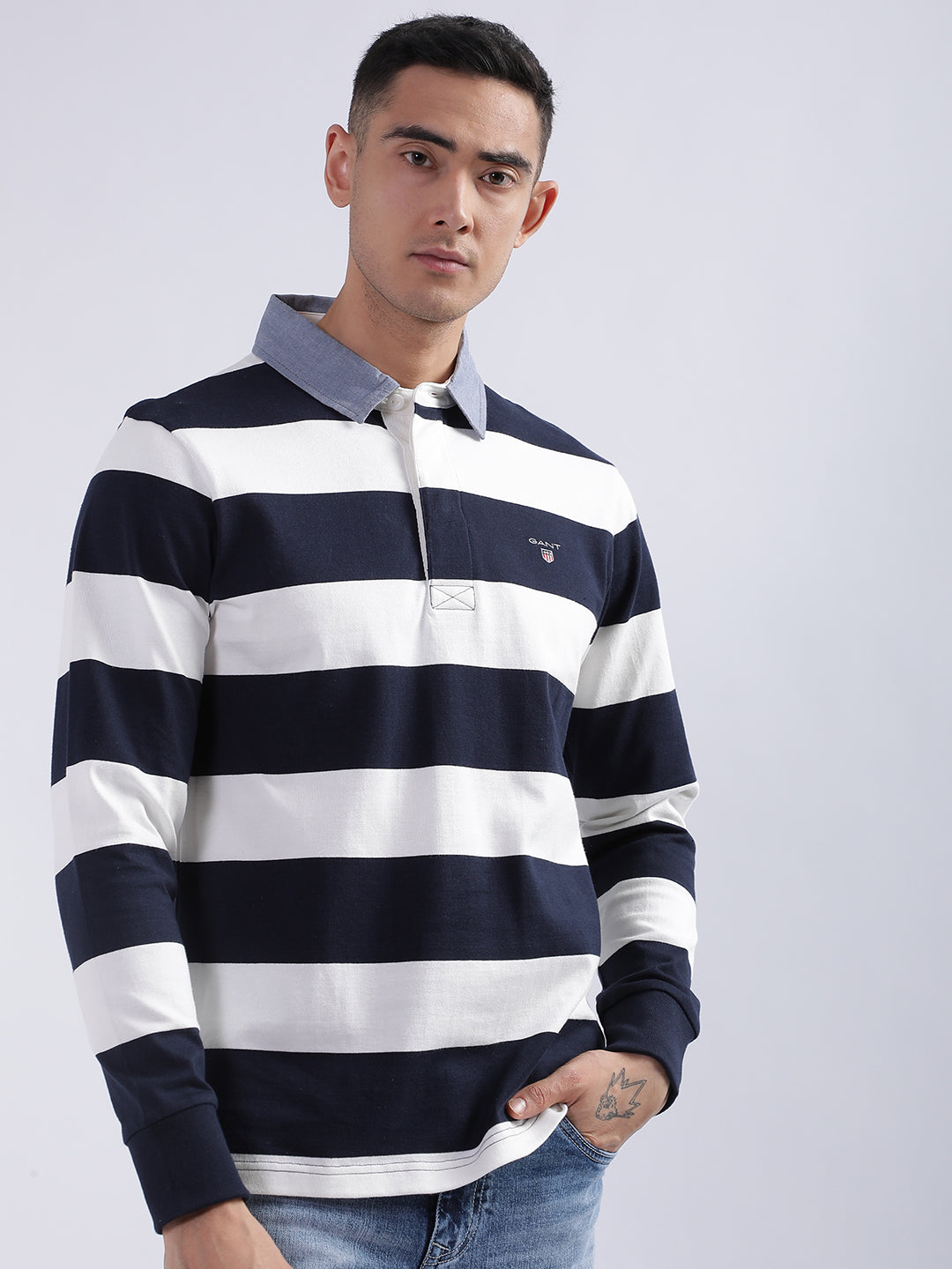 Gant Multi Fashion Striped Regular Fit Polo T-Shirt