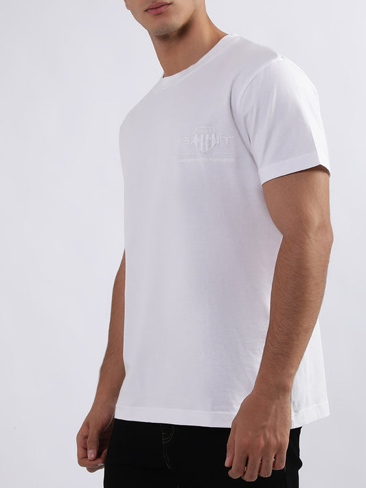 Gant White Regular Fit T-Shirt