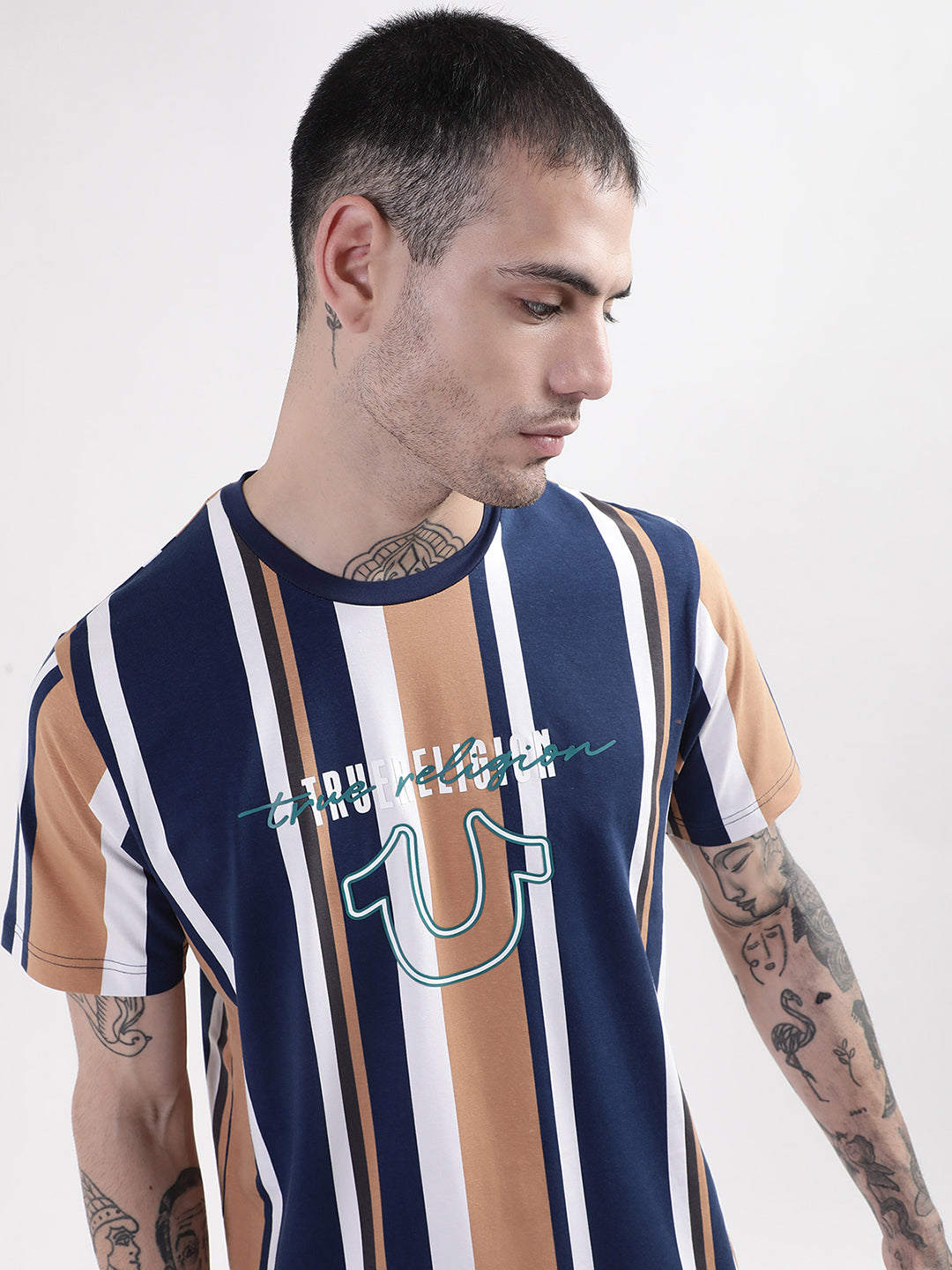 True Religion Multi Digital Logo Regular Fit T-Shirt