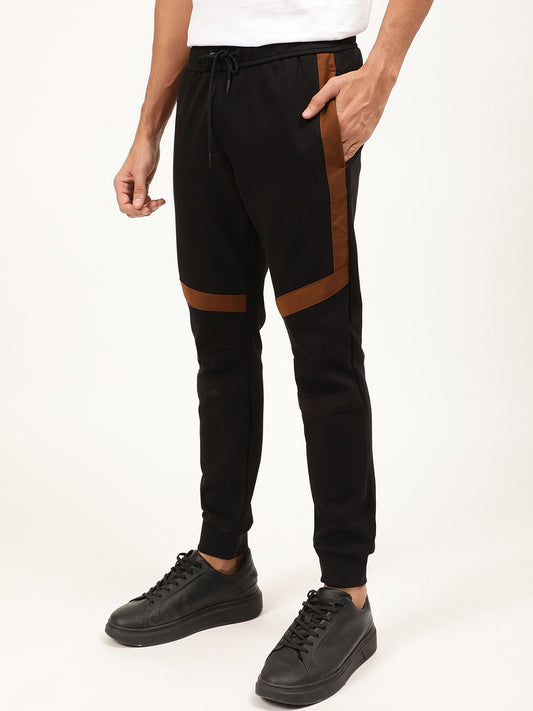 Antony Morato Men Black Solid Cotton Track Pants