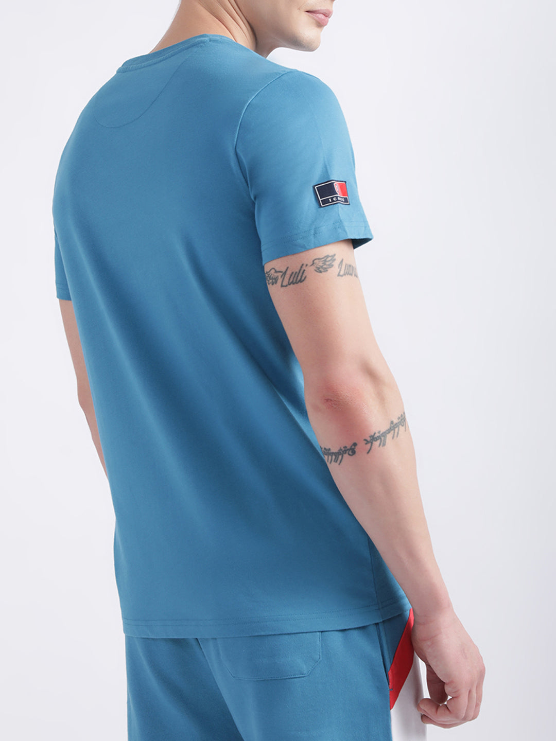 Iconic Blue Striped Regular Fit T-Shirt