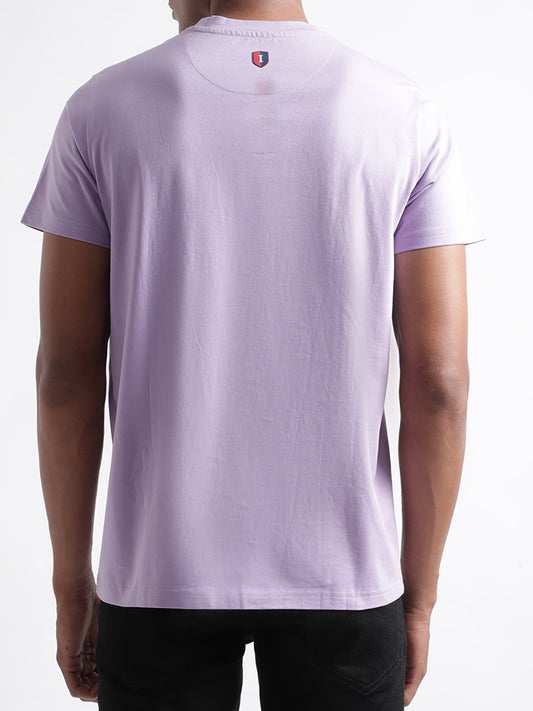 Iconic Lilac Logo Regular Fit T-Shirt