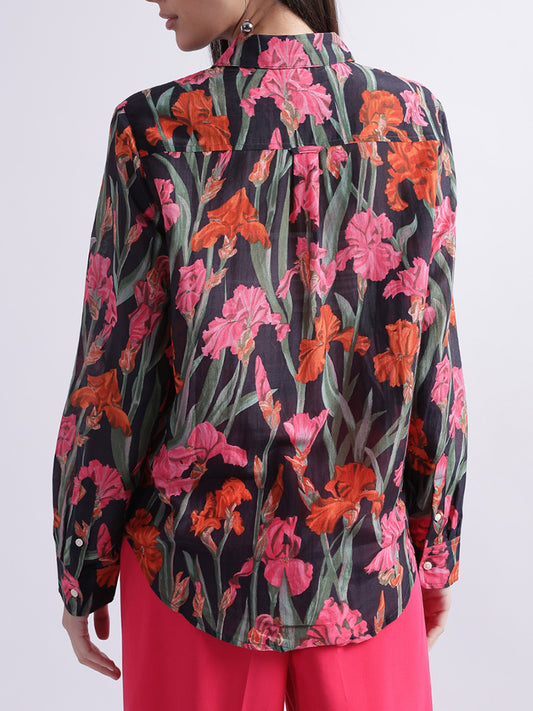 Gant Multi Floral Print Regular Fit Shirt