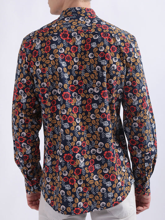 Iconic Multi Floral Print Regular Fit Shirt