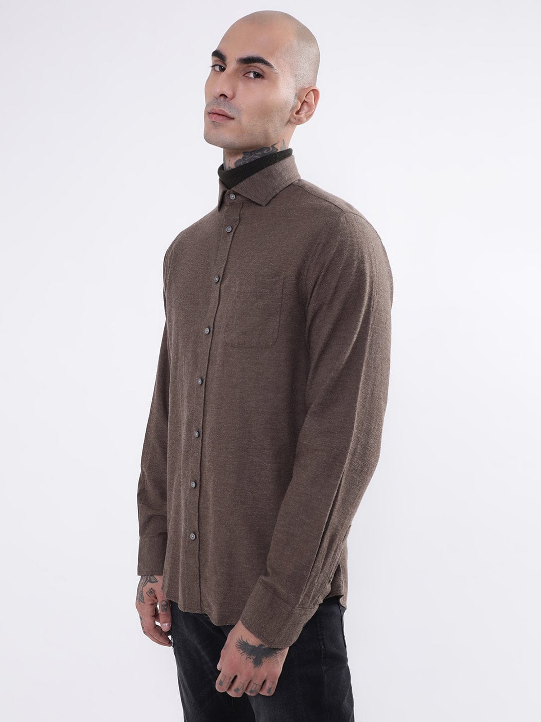 Bruun & Stengade Men Solid Collar Shirt