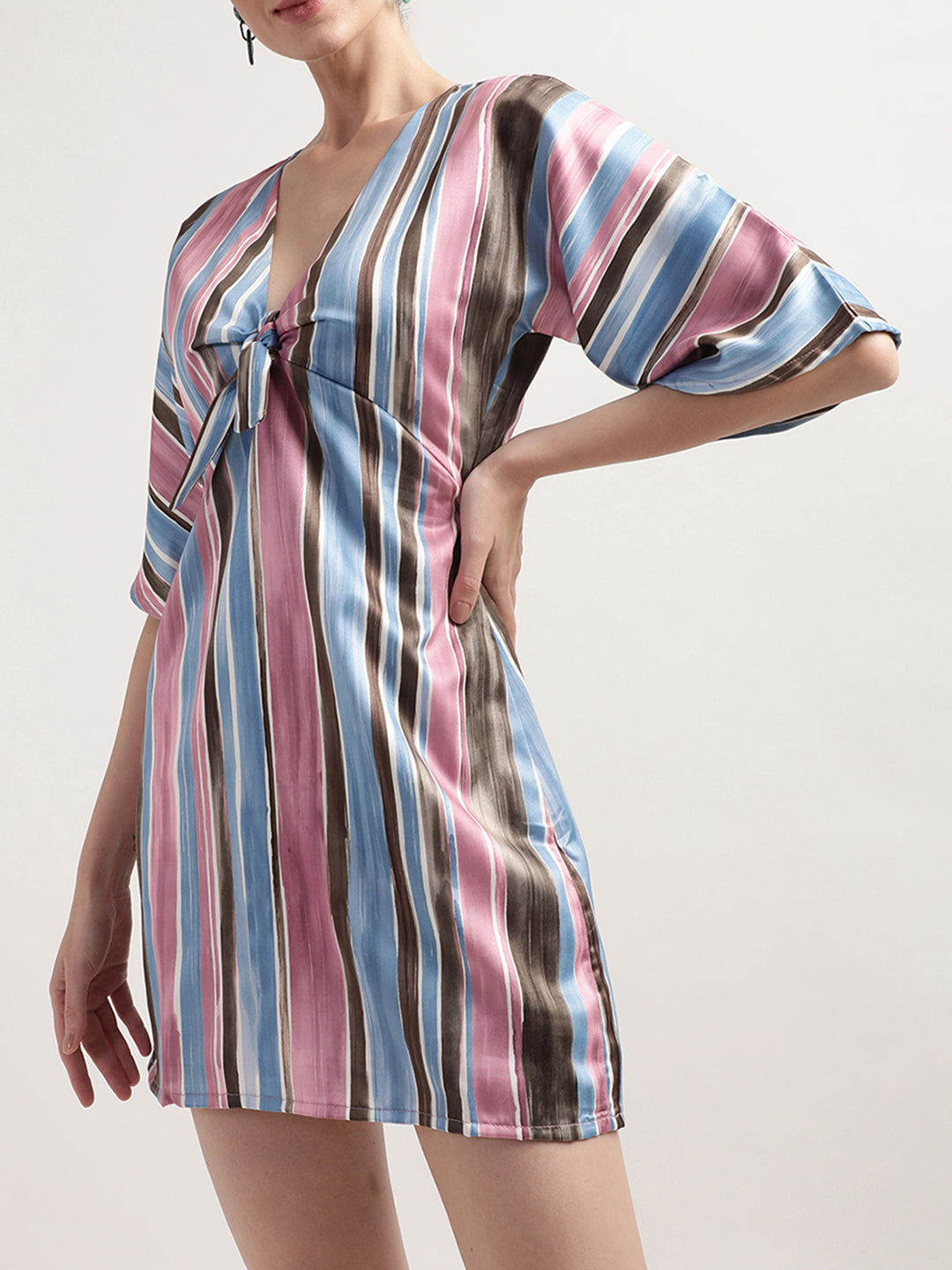 Centre Stage Women Multi Striped Dress