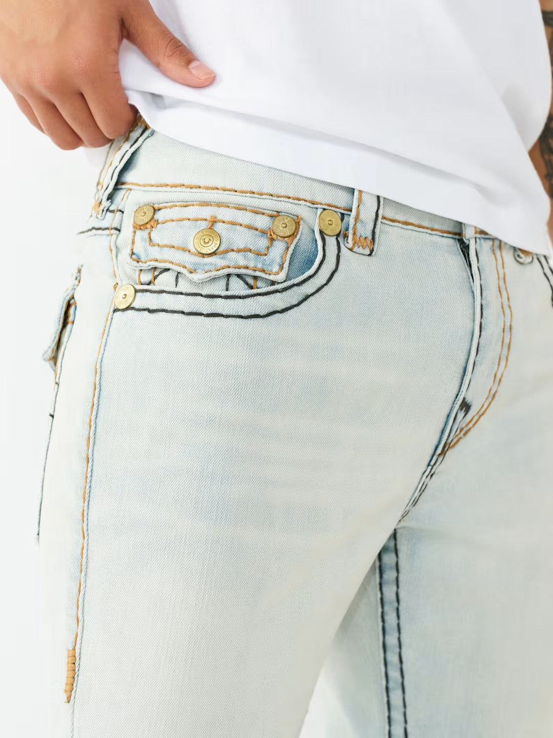 True Religion Men Grey Rocco Super T Skinny Fit Jeans