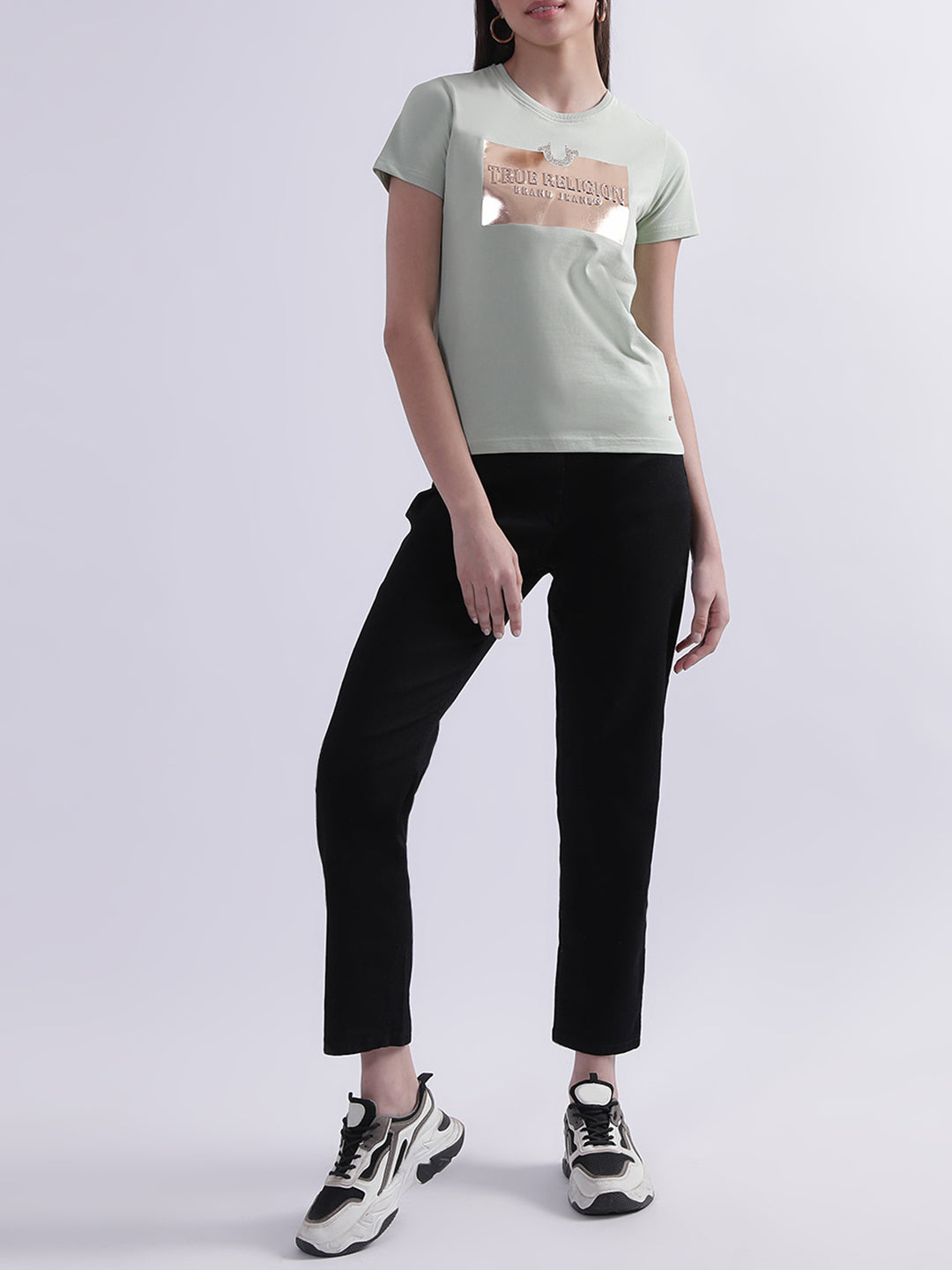 True Religion Mint Logo Regular Fit T-Shirt