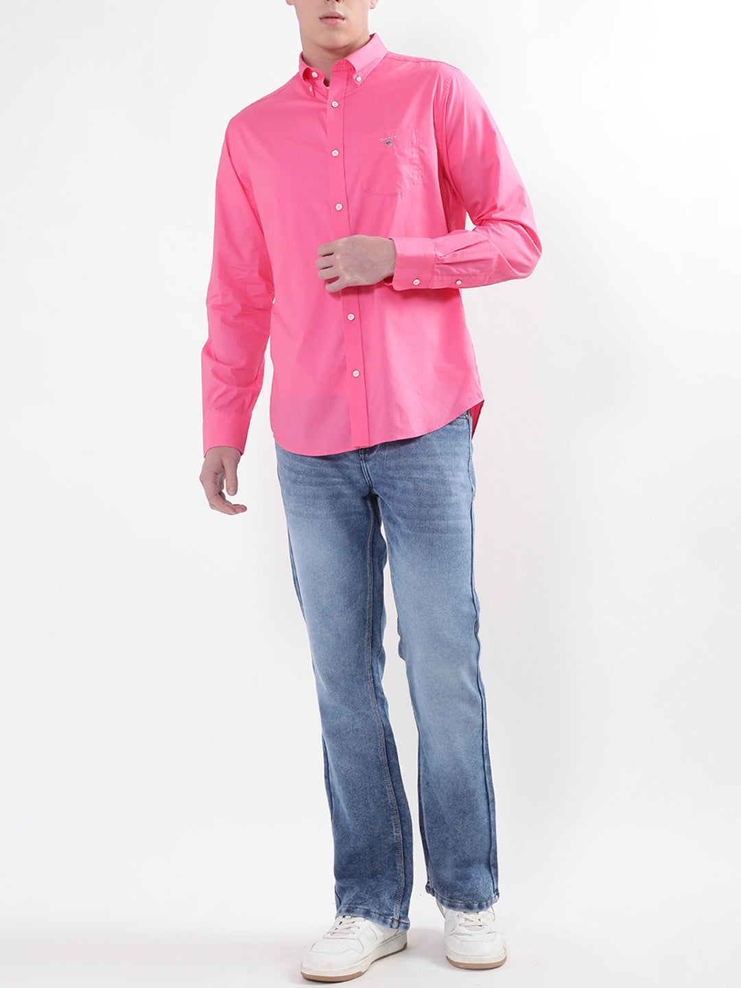 Gant Pink Broadcloth Regular Fit Shirt