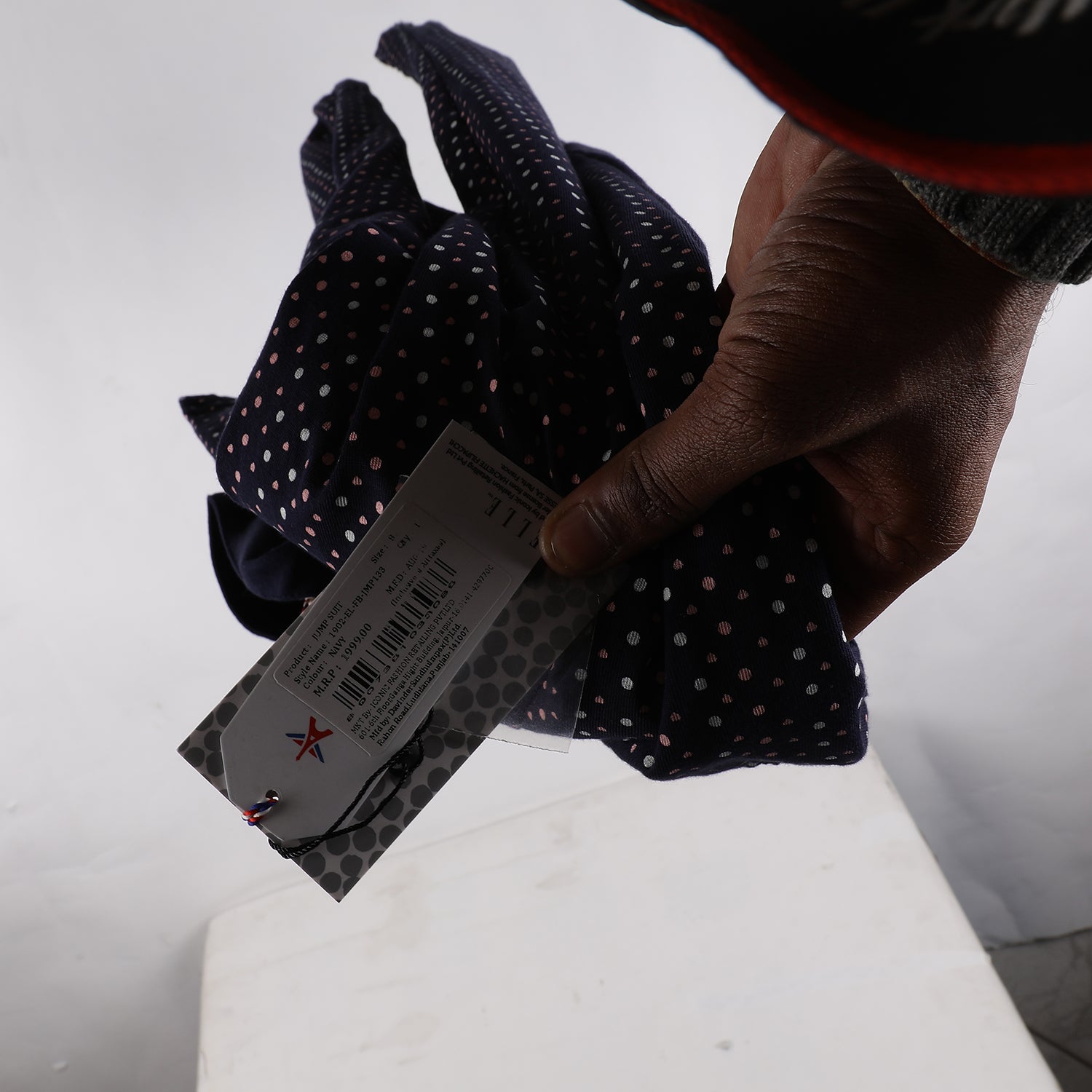 Elle Kids Girls Navy Printed Round Neck Jumpsuit