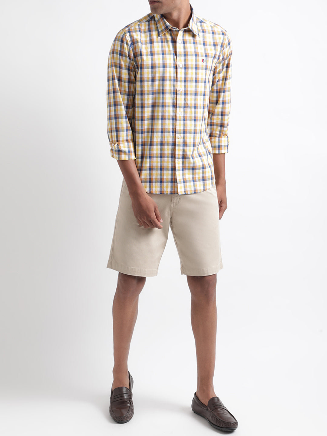 Iconic Multi Checked Regular Fit Shirt