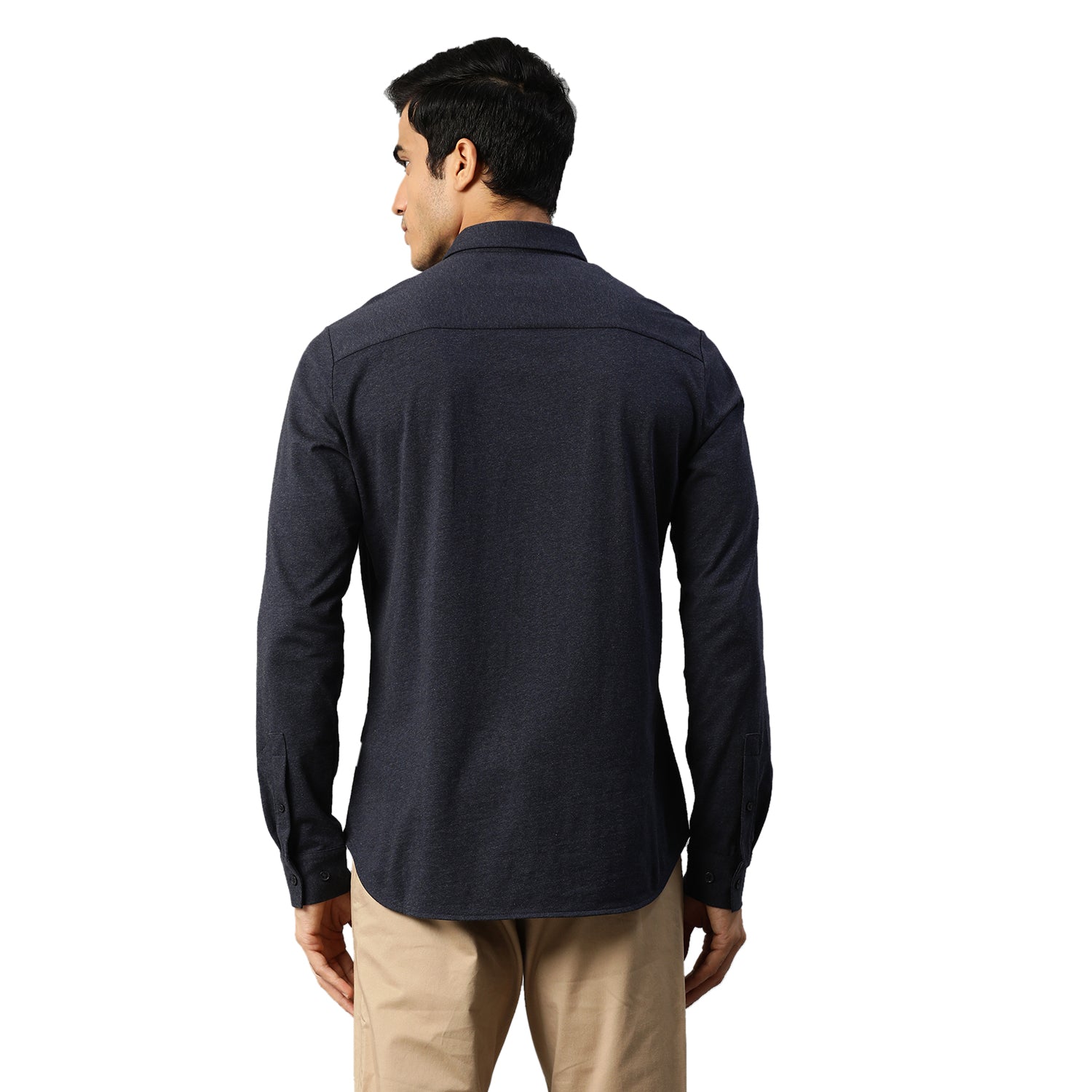 Matinique Men Navy Solid Collar Shirt