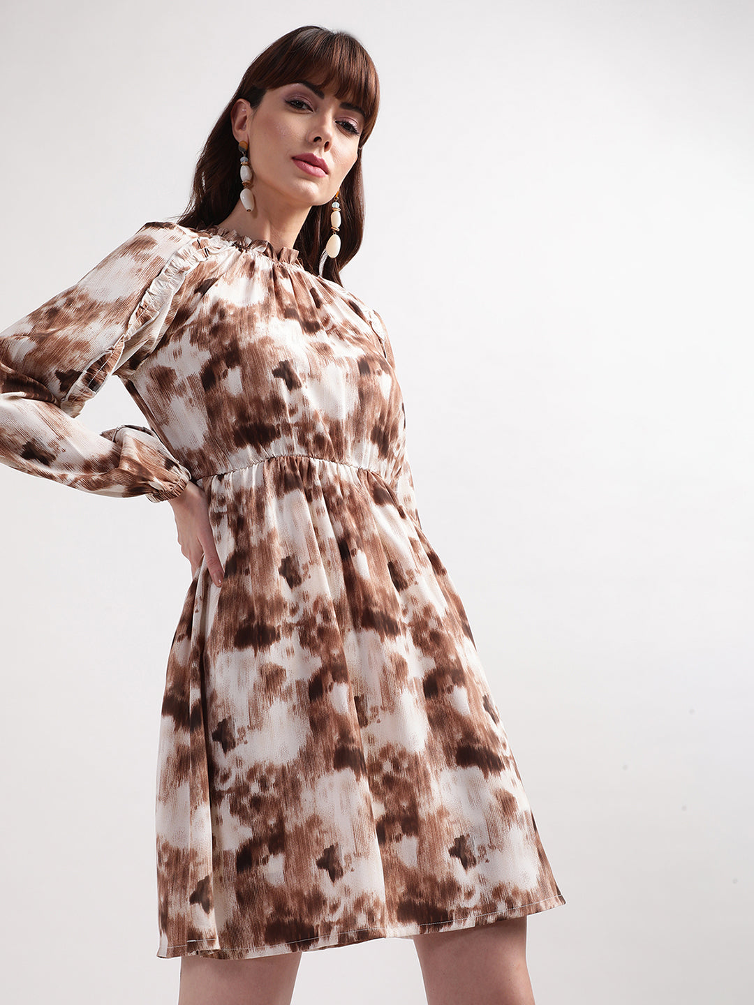 Centre Stage Women Multi Printed Collar Dress