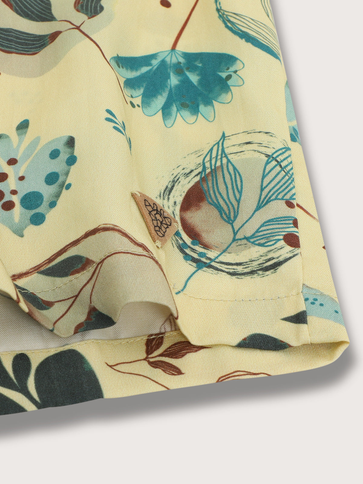 Blue Giraffe Kids Neo Lime Fashion Printed Regular Fit Shirt