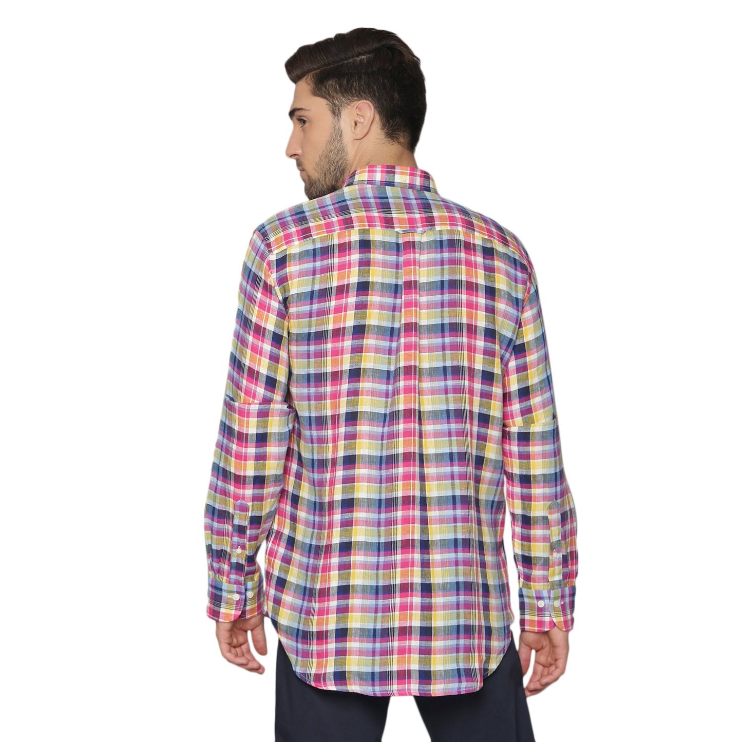 Gant Blue Checked Regular Fit Shirt