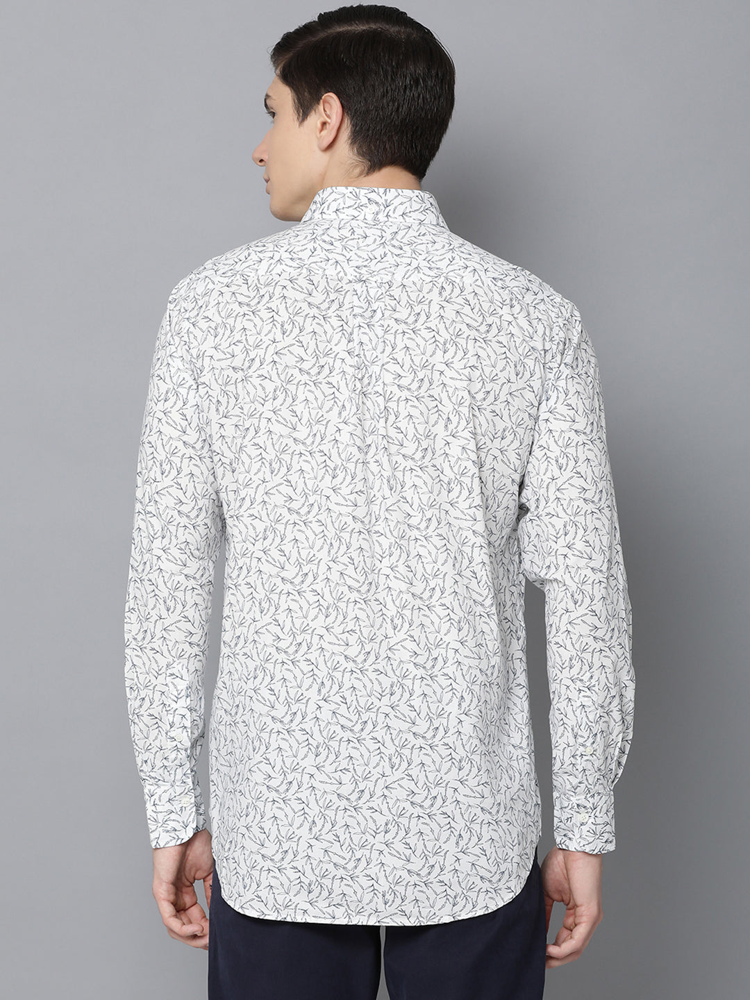 Gant White Printed Regular Fit Shirt