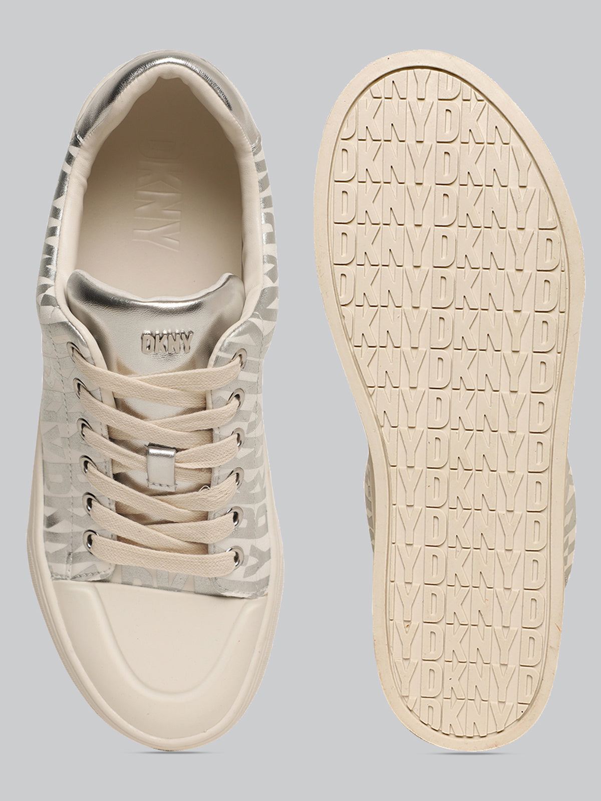 DKNY Women Off White Sneakers