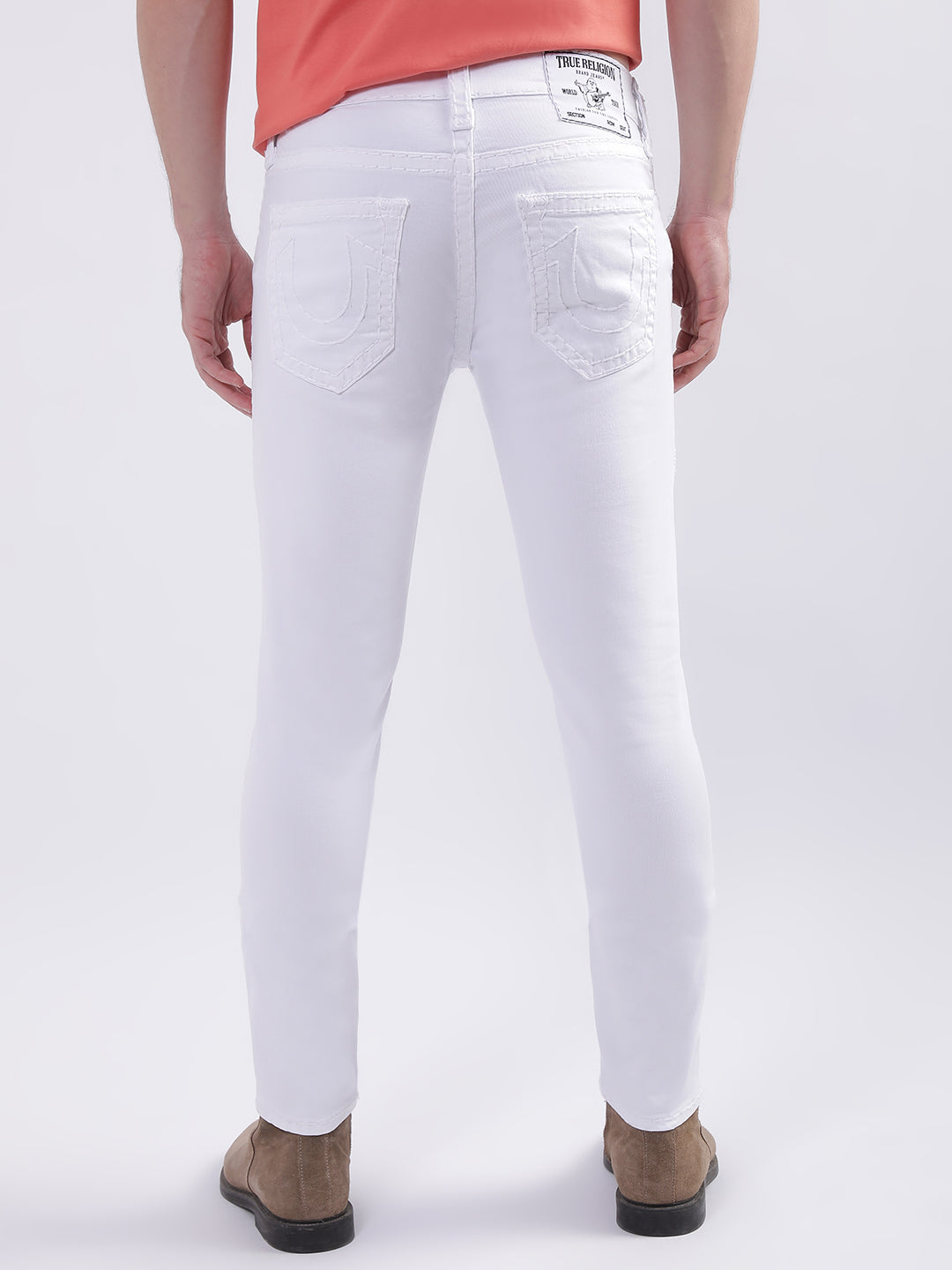 Buy White Low Rise Ben Skinny Jeans for Men
