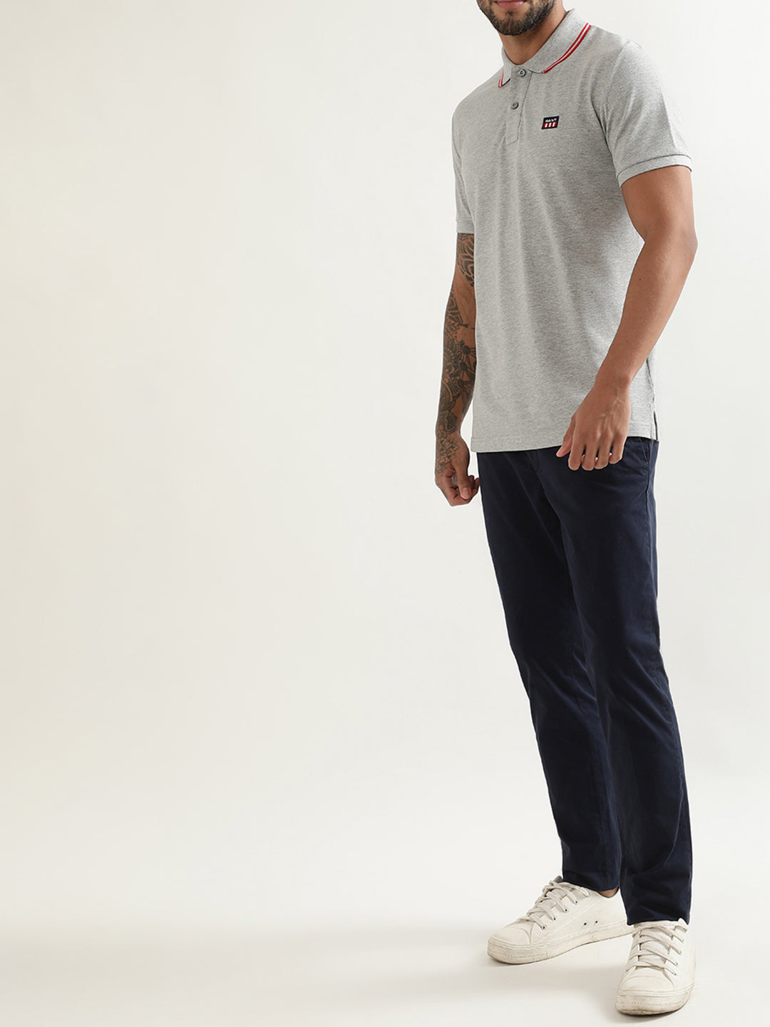 Gant Grey Regular Fit Polo T-Shirt