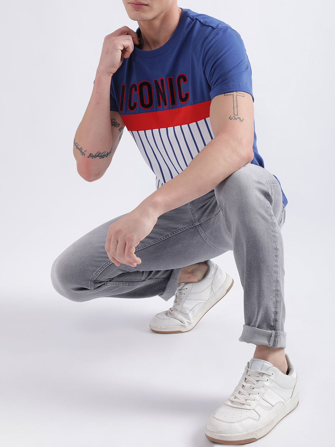 Iconic Multi Logo Regular Fit T-Shirt