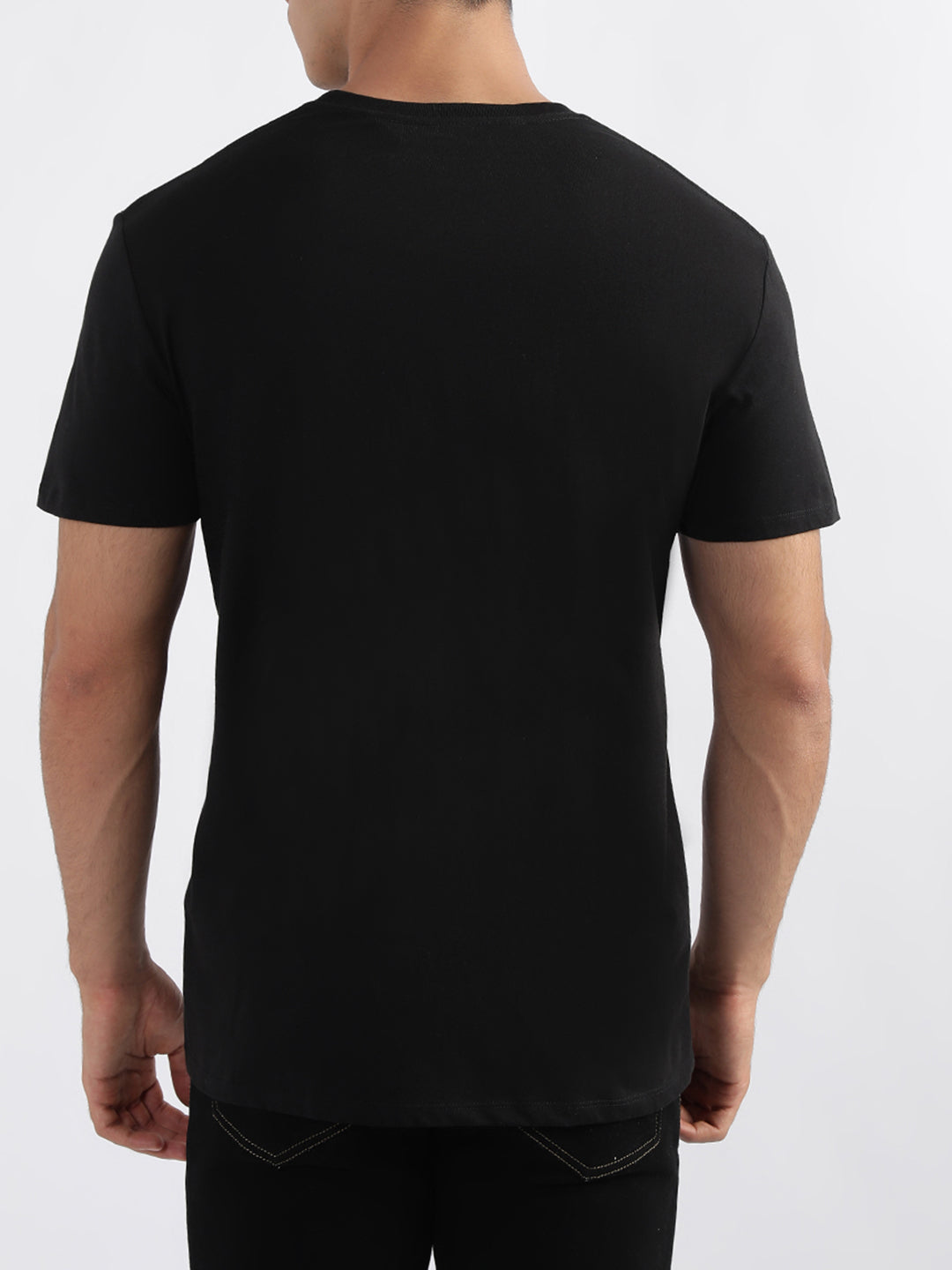Just Cavalli Black Fashion Logo Slim Fit T-Shirt