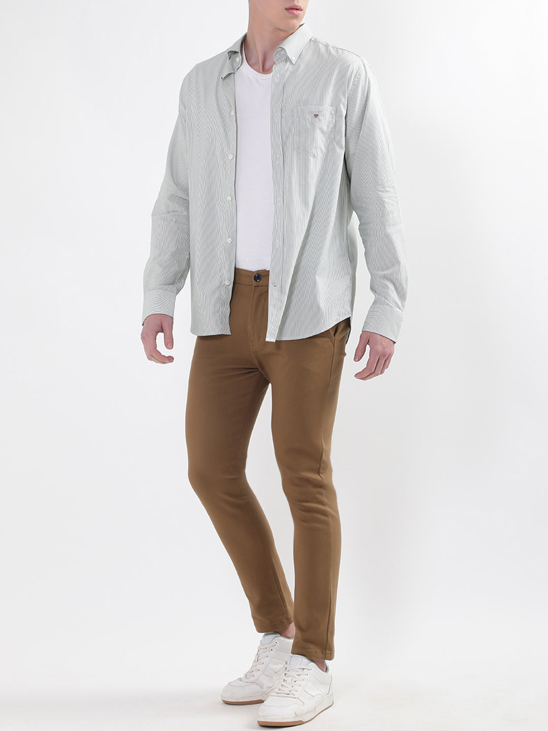 Gant Comfort Vertical Striped Formal Cotton Shirt