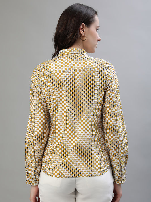 Iconic Women Multi Printed Round Neck Top