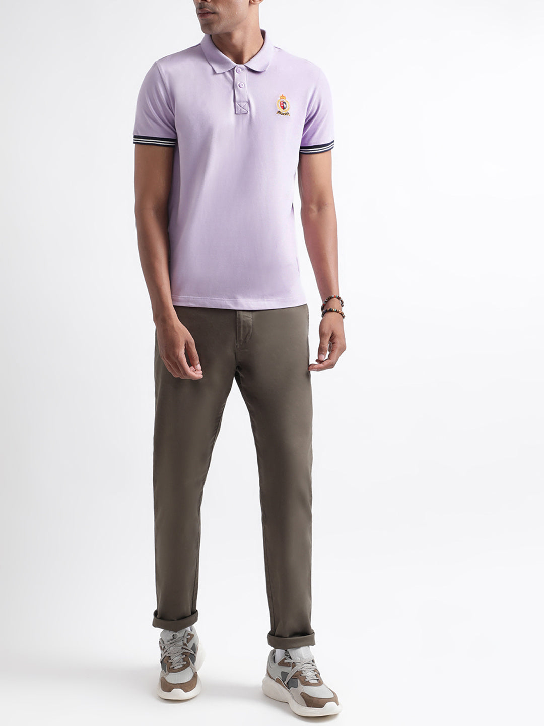 Iconic Lilac Regular Fit Polo T-Shirt
